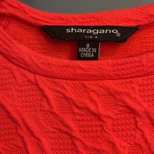 Orange, size 8 dress, form fitting and comfortable